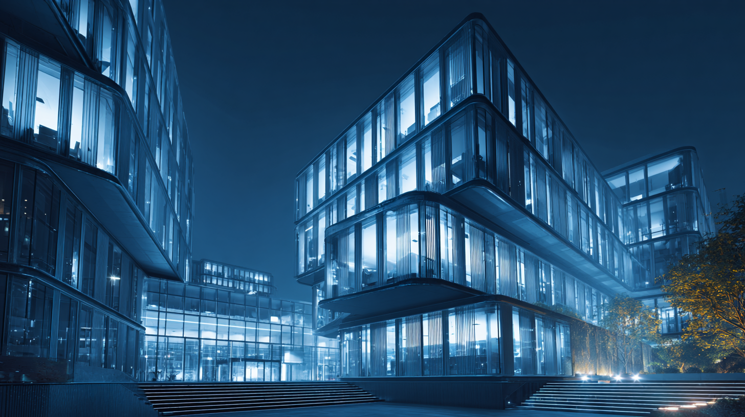 Modern office campus background